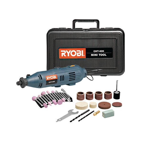 Ryobi Miniature Tool 150W with 42pc Accessory Kit BRIGHTS