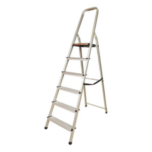 6-STEP ALUMINIUM LADDER  WITH HANDRAIL