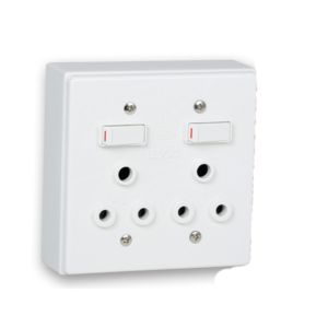 LESCO DOUBLE SURFACE MOUNT BOX OUTLET