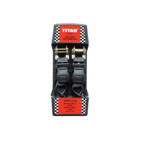 Titan 2PC Ratchet Tie Down Set 25MM