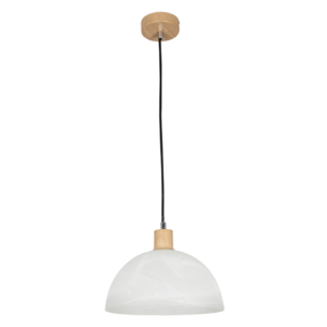 PENDANT 1 LIGHT ALABASTER GLASS