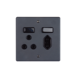 LESCO MATT BLACK STEEL MULTI OUTLET