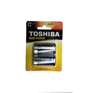 BATTERY TOSHIBA ALKALINE C-2PACK