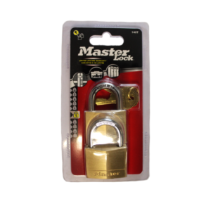 MASTER PADLOCK 40MM BRASS X 2