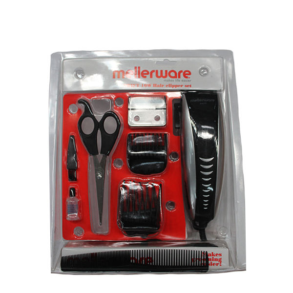 MELLERWARE HAIR CLIPPER 10W 12PCE SET