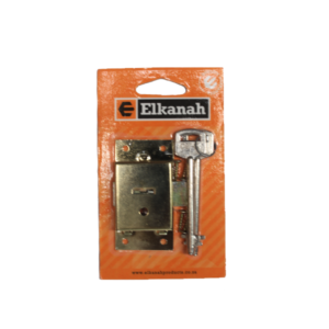 Elkanah Cupboard Lock Brass Plated 75MM