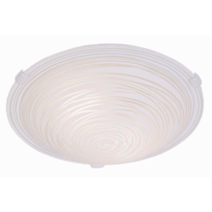 CEILING LIGHT 2 L WHITE PATTERN GLASS