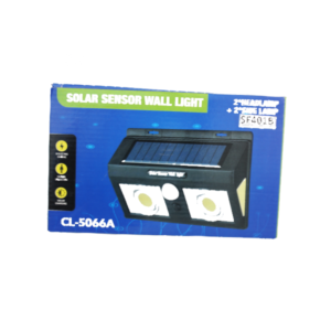 SOLAR 6 W LED WALL LIGHT DAY/NIGHT MOTION