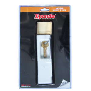 XPANDA SLAMLOCK HANDLE AND LOCK WHITE