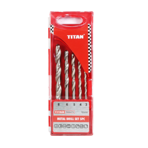 TITAN DRILL BIT SET HSS 5PC