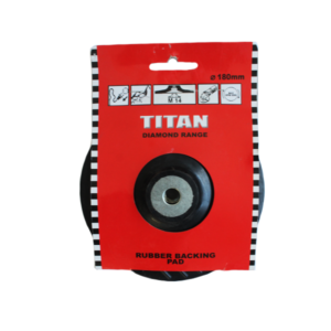 TITAN RUBBER BACKING PAD & NUT 178MM M14