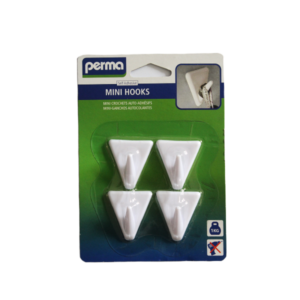 PERMA 050 ADHESIVE MINI HOOKS X4