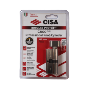 CISA CYLINDER C2000PLUS KNOB 65MM NICKEL PLATED