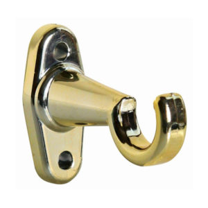 Curtain Bracket Brass Plated Plastic 16Mm X 2