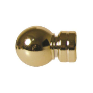 Curtain Finial Brass Plated Plastic Ball 16Mm X 2