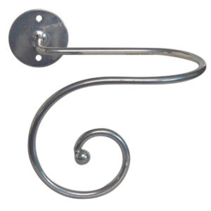 Curtain Tieback Chrome Plated Scroll X 2