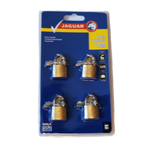 Jaguar Brass Padlock 20MMX4 Key a Like