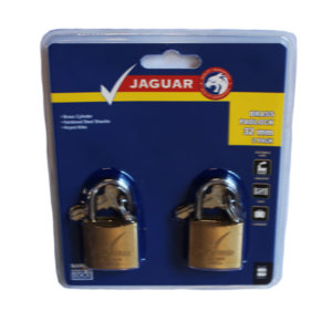 Jaguar Brass Padlock 32MMX2 Key a Like