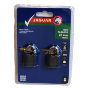 Jaguar Iron Padlock 25MMX2 Key a Like