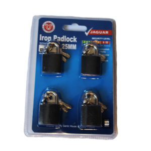 Jaguar Iron Padlock 25MMX4 Key a Like