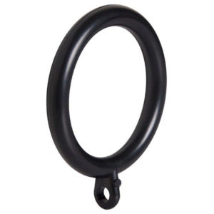 Curtain Rings Matt Black 40Mm X 10