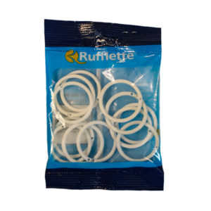 KIRTECH PLASTIC RINGS WHITE R35 X12