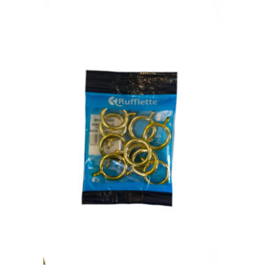 Kirtech Curtain Rings Brass Plated Plastic 32MM X10