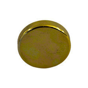 KIRTECH FINIAL BRASS PLATED PLASTIC DISC 25MM X2