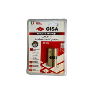 CISA CYLINDER DOUBLE 60MM NICKEL PLATED