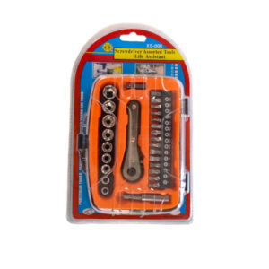 SOCKET & SCREWDRIVER BIT RATCHET SET 27PC