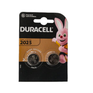 DURACELL BATTERY CR2025 2PACK