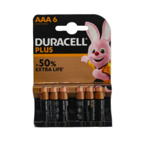 DURACELL POWER PLUS BATTERY AAA 6PACK