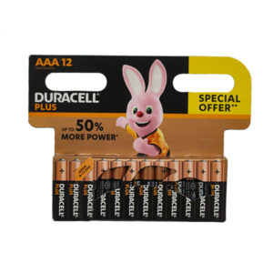 DURACELL POWER PLUS BATTERY AAA 12PACK