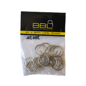 BBL KEYRING 19MM NICKEL PLATED (20)