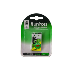 UNIROSS BATTERY 9V RECHARGEABLE