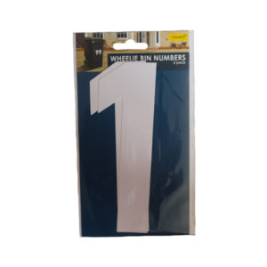 NUMBER VINYL FOR WHEELIE BIN #1