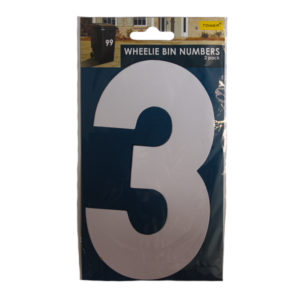 NUMBER VINYL FOR WHEELIE BIN #3