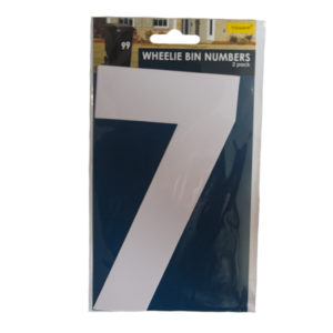 NUMBER VINYL FOR WHEELIE BIN #7