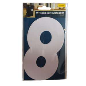 NUMBER VINYL FOR WHEELIE BIN #8