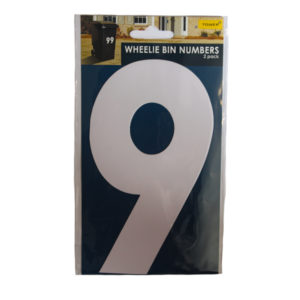 NUMBER VINYL FOR WHEELIE BIN #9