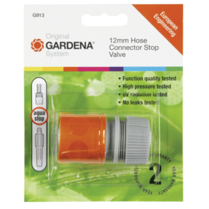 GARDENA WATER STOP HOSE CONNECTOR 13MM