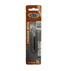 RUWAG DRILL BIT STANDARD METAL 1.5MM 2PC