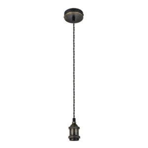 Bright Star Pendant 1-Light Antique Brass Cord