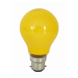 Bulb Coloured  BC 40W Yellow