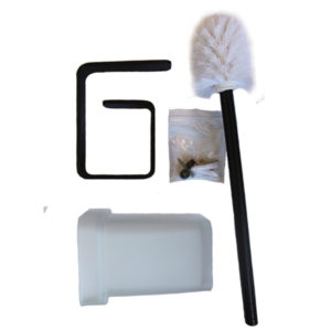 CASTAWAY ONYX TOILET BRUSH BLACK