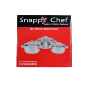 SNAPPY CHEF BUDGET COOKWARE SET 6PC