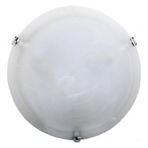 Flash Ceiling Light 300MM Alabaster CHR Clips