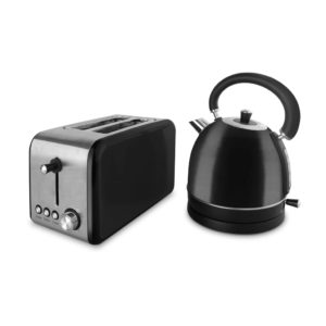 MELLERWARE KETTLE & TOASTER PACK STAINLESS STEEL BLACK