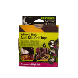 Croc Grip Anti-Slip Grit Tape Yellow/Black 48Mm X 5M