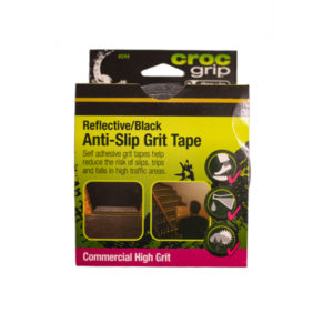 Croc Grip Anti-Slip Grit Tape Black/Yellow 48Mm X 5M